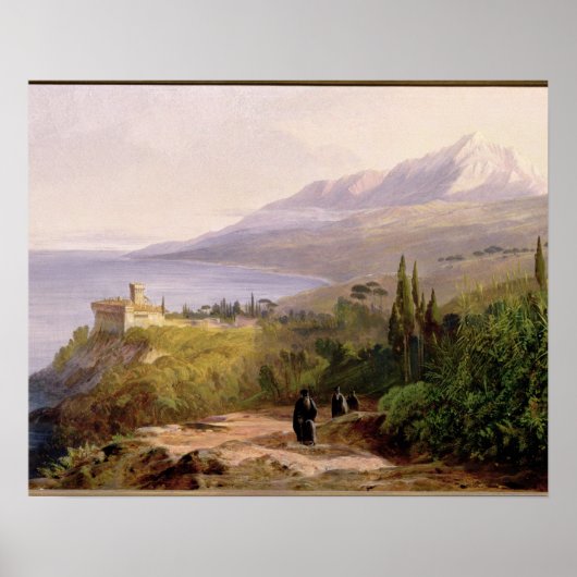 Mount Athos en het klooster van Stavroniketes, 18 Poster (Voorkant)
