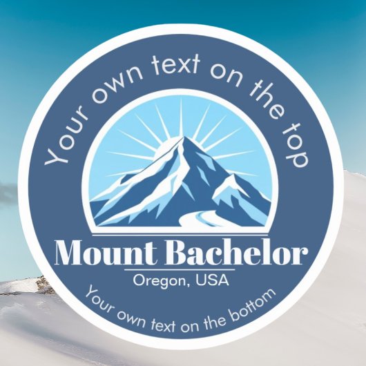 Mount Bachelor Oregon Verenigde Staten Skigebied Sticker
