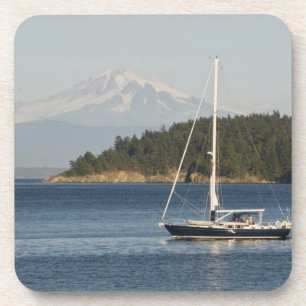 Mount Baker domineert landschap Bier Onderzetter
