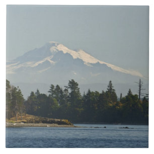 Mount Baker domineert landschap Tegeltje