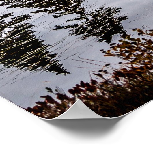 Mount Baker gereflecteerd Poster (Hoek)