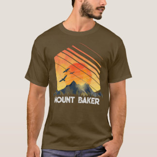 MOUNT BAKER Mountain Mountains Ski T-shirt