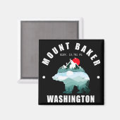 Mount Baker Washington Beer Bergen Ski Magneet (Voorkant / Achterkant)