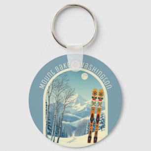 Mount Baker Washington Cascades ski-souvenir Sleutelhanger