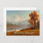 Mount Baker, Washington, fine kunst, Briefkaart (Voorkant / Achterkant)