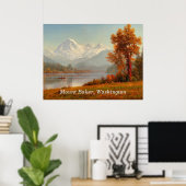 Mount Baker, Washington, kunst, Poster (Thuiskantoor)