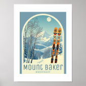 Mount Baker Washington ski resort Poster (Devant)