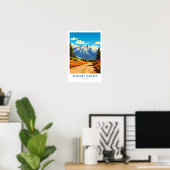 Mount Baldy California Travel Print (Thuiskantoor)