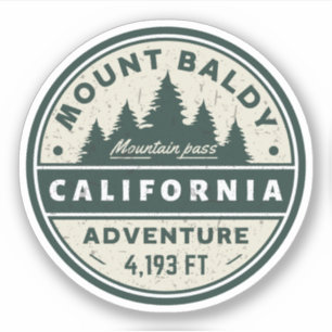 Mount Baldy Wandelen, Montana Alpine Pass Sticker