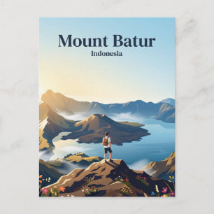 Mount Batur Indonesië Briefkaart
