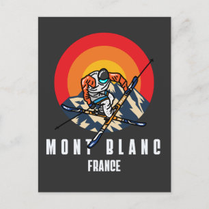 Mount Blanc Ski Frankrijk Briefkaart