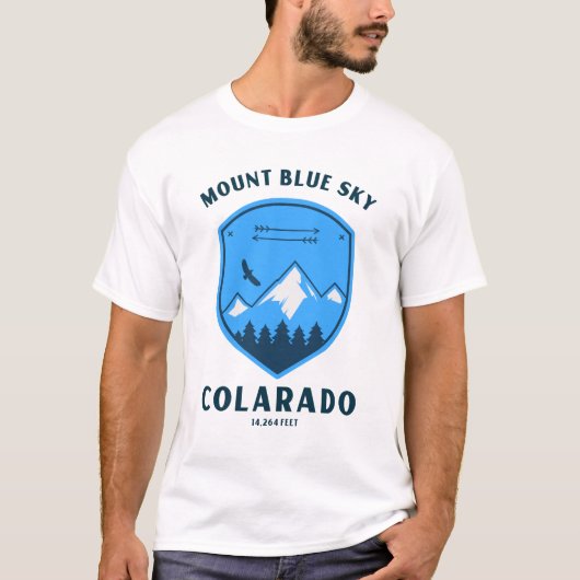Mount blue sky formeel Mount Evans T-shirt (Voorkant)