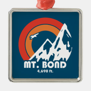 Mount Bond New Hampshire Sun Eagle Metalen Ornament