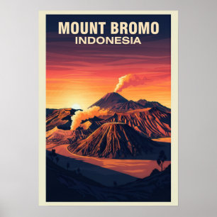 Mount Bromo Indonesië V05 Poster