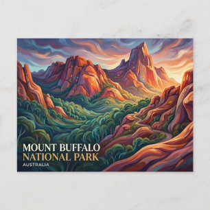Mount Buffalo Nationaal Park Australië Briefkaart