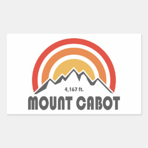 Mount Cabot New Hampshire Rechthoekige Sticker