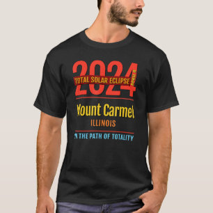Mount Carmel Illinois IL Total Solar Eclipse 2024 T-shirt