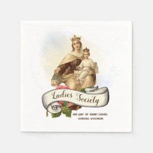Mount Carmel Religieuze Katholieke Jesus Scapular Servet