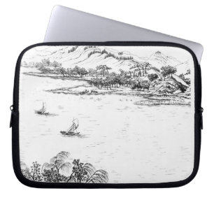 Mount Chang en Lake Chou uit 'Jardins Anglo-Chi Laptop Sleeve