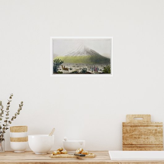 Mount Chimborazo, Ecuador, uit Le Costume Ancien Poster (Keuken)