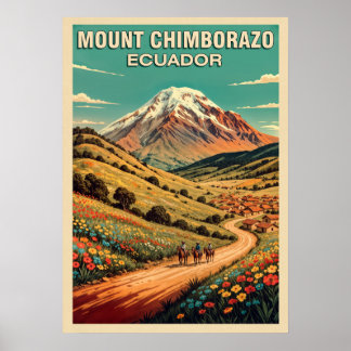 Mount Chimborazo Ecuador V03 Poster