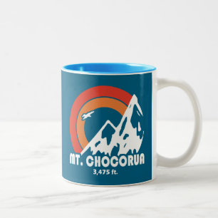 Mount Chocorua New Hampshire Zon Adelaar Tweekleurige Koffiemok