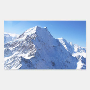 Mount Cook (Aoraki) Peak, Nieuw-Zeeland Rechthoekige Sticker