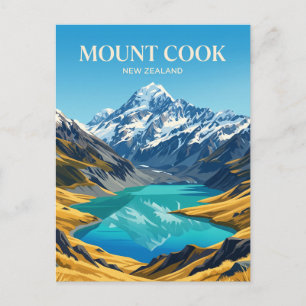 Mount Cook Nationaal Park Nieuw-Zeeland Briefkaart