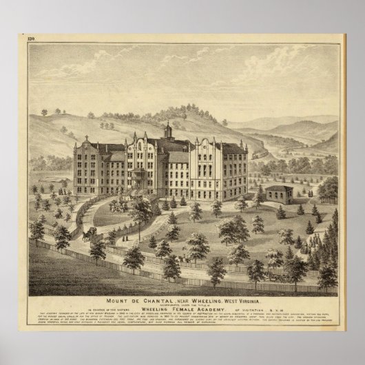 Mount de Chantal, near Wheeling, West Virginia Poster (Voorkant)