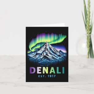Mount Denali Alaska Berg Denali National Park  Kaart