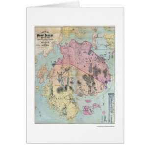 Mount Desert Island Maine Map - 1887
