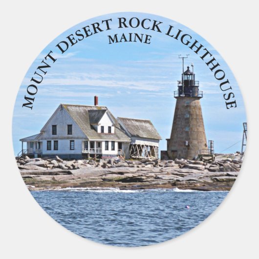 Mount Desert Rock Lighthouse, Stickers ronds du Ma (Devant)
