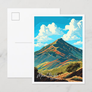 Mount Diablo California illustratie Briefkaart