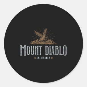Mount Diablo Californië Bergen Kamp Hiken Eagl Ronde Sticker