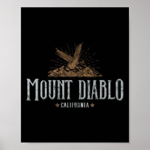 Mount Diablo Californië Bergen Kamp Wandelen Adela Poster