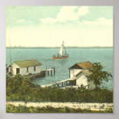 MOUNT DORA, FL -Boat House Row, 1907 Poster (Voorkant)