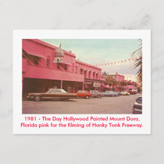 Mount Dora, Fl - Painted Pink Briefkaart