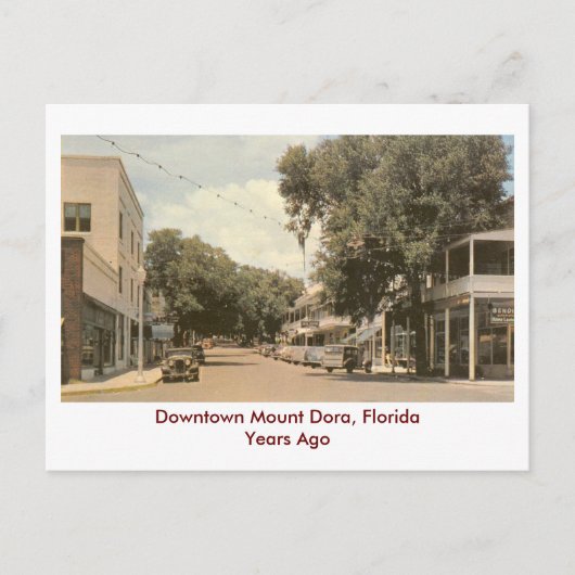 Mount Dora, Florida- Jaren Ago Briefkaart (Voorkant)