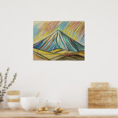 Mount Egmont - Archief Art Print (Keuken)