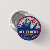 Mount Elbert Mount Elbert 14ers Retro Sunset Ronde Button 3,2 Cm (Voorkant /achterkant)