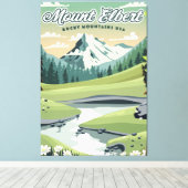 Mount Elbert Rocky Mountains Reisposter Canvas Afdruk (Insitu (Houten vloer))