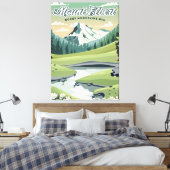 Mount Elbert Rocky Mountains Reisposter Canvas Afdruk (Insitu (Slaapkamer))