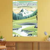 Mount Elbert Rocky Mountains Reisposter Canvas Afdruk (Insitu (Woonkamer))