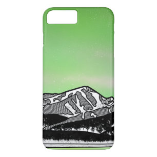 Mount Elbret Green Mountain Landscape iPhone 8 Plus / 7 Plus Hoesje