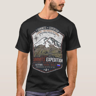 Mount Elbrus 7 Toppen Expedities T-shirt