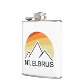Mount Elbrus Russia Retro Heupfles (Links)