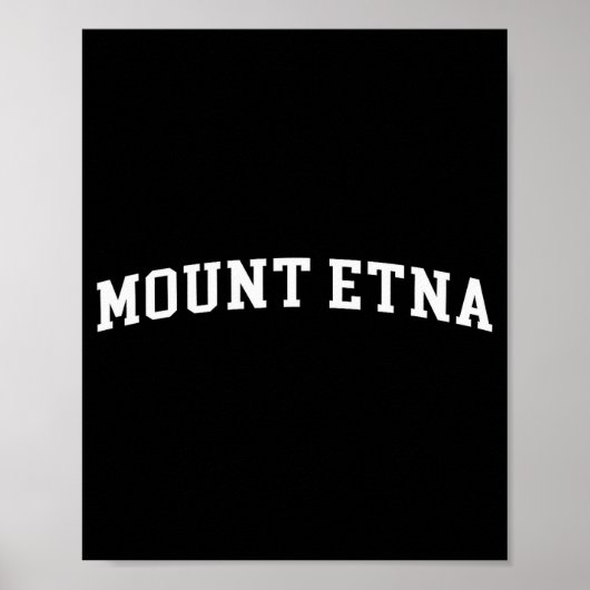 Mount Etna Poster (Voorkant)