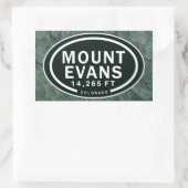 Mount Evans 14,265 FT CO Mountain Stickers (Tas)