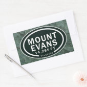 Mount Evans 14,265 FT CO Mountain Stickers (Envelop)