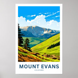 Mount Evans Colorado Reisprint Poster